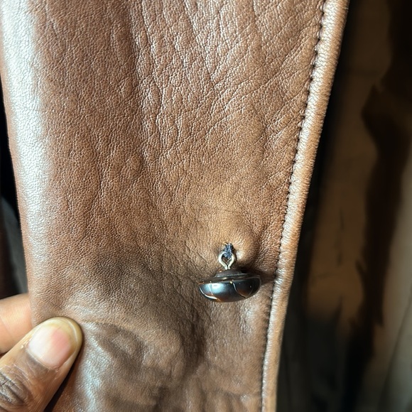 VINTAGE Reed Sportswear Men's Brown Leather jacket - Picture 9 of 11